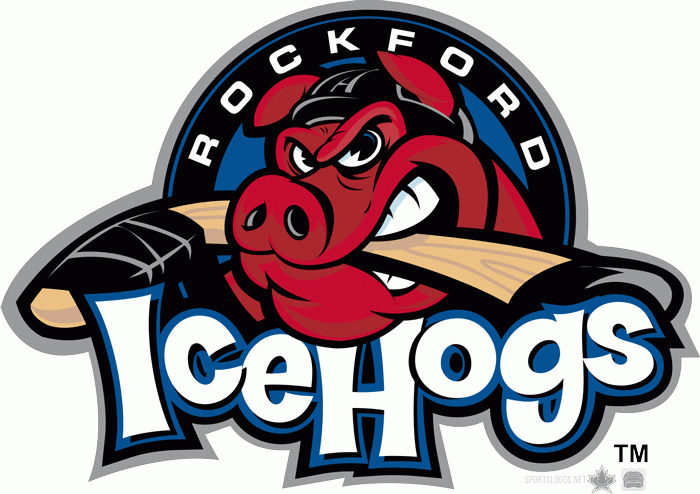 Rockford IceHogs 2007 08-Pres Primary Logo iron on heat transfer